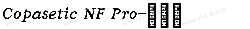 Copasetic NF Pro字体转换
